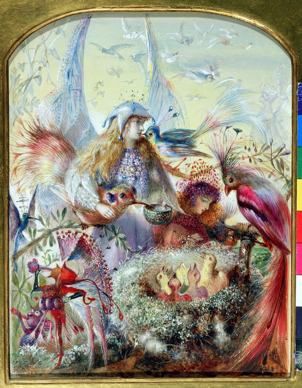 Fairies and a Bird