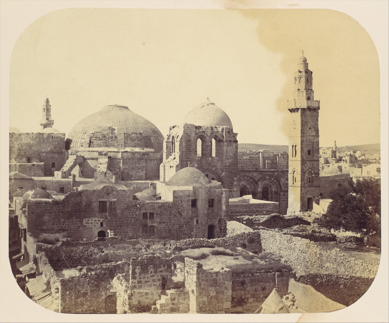 Dome of the Holy Sepulchre, Jerusalem, 1860s by John Anthony