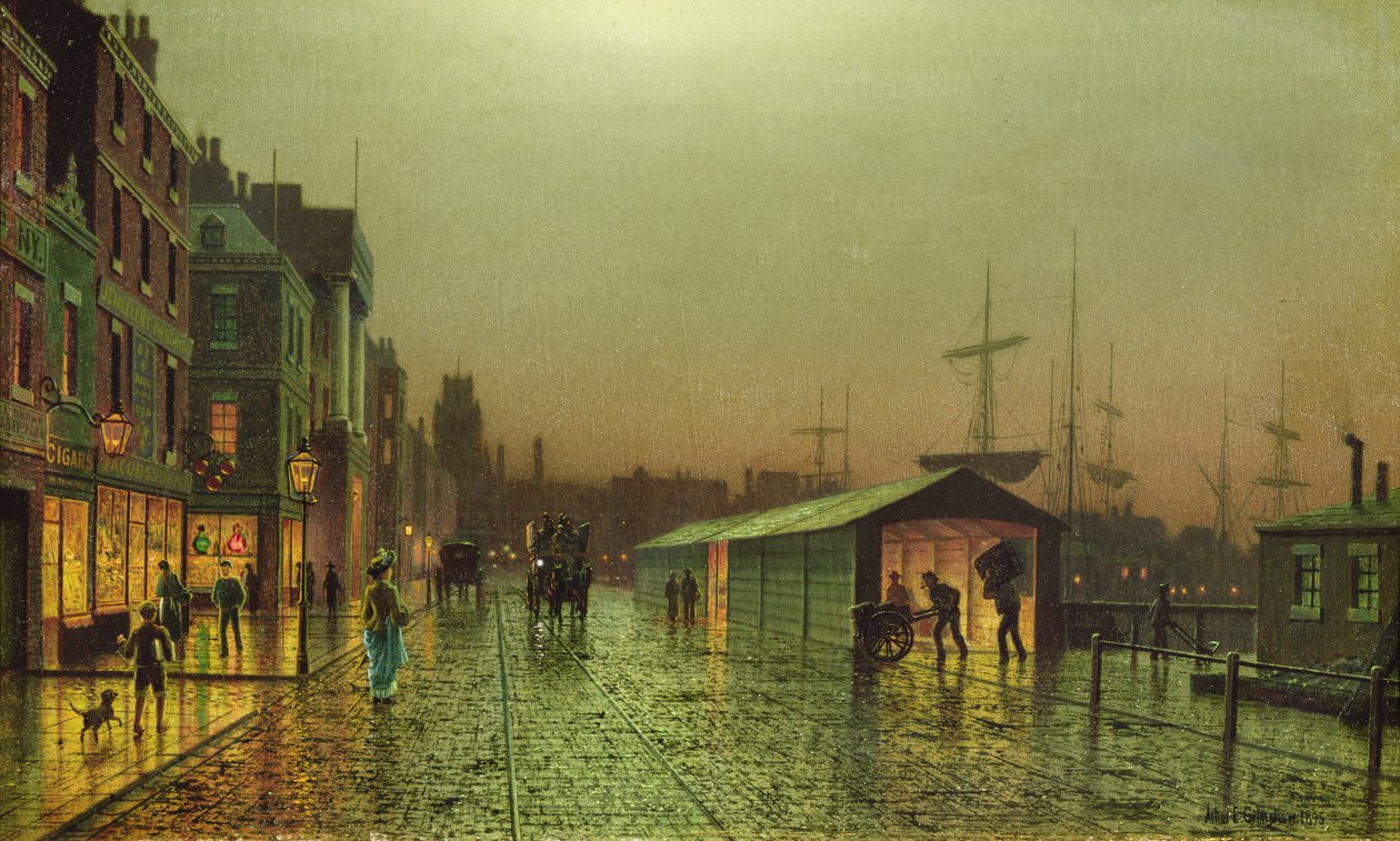 Liverpool Docks by John Atkinson Grimshaw
