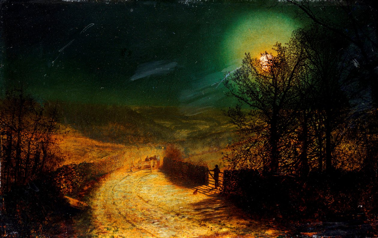 Near Bolton Abbey by John Atkinson Grimshaw: Fine art print