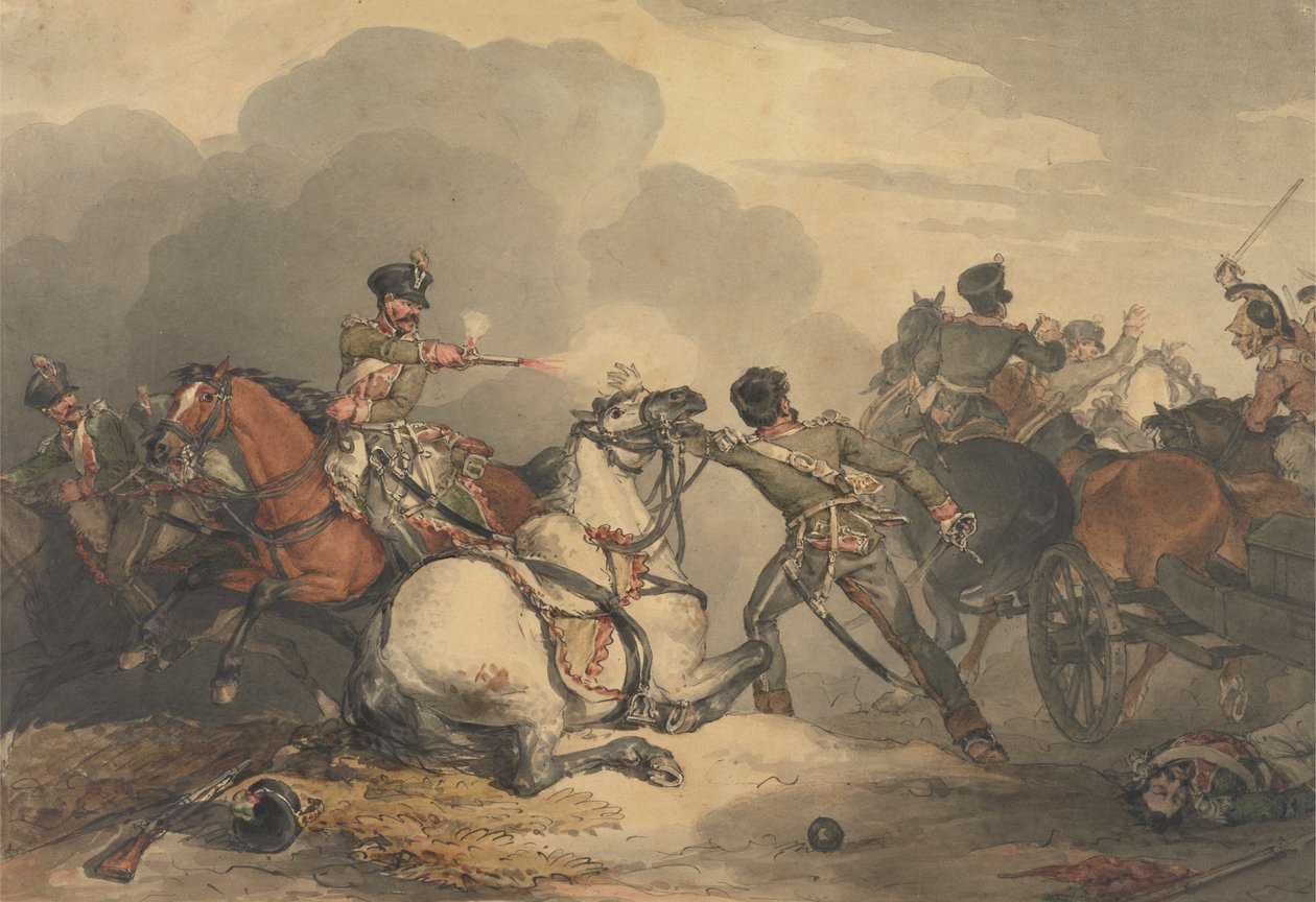 A Battle Scene by John Augustus Atkinson