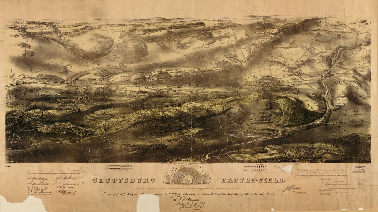 Gettysburg Battlefield by John Bachelder