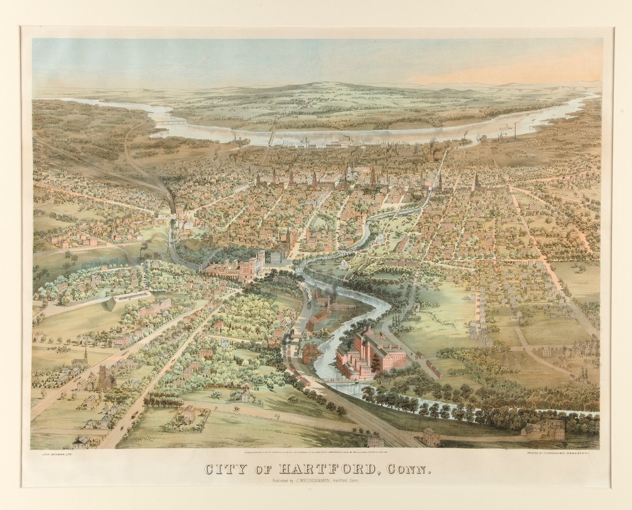 City of Hartford, Conn. by John Bachmann
