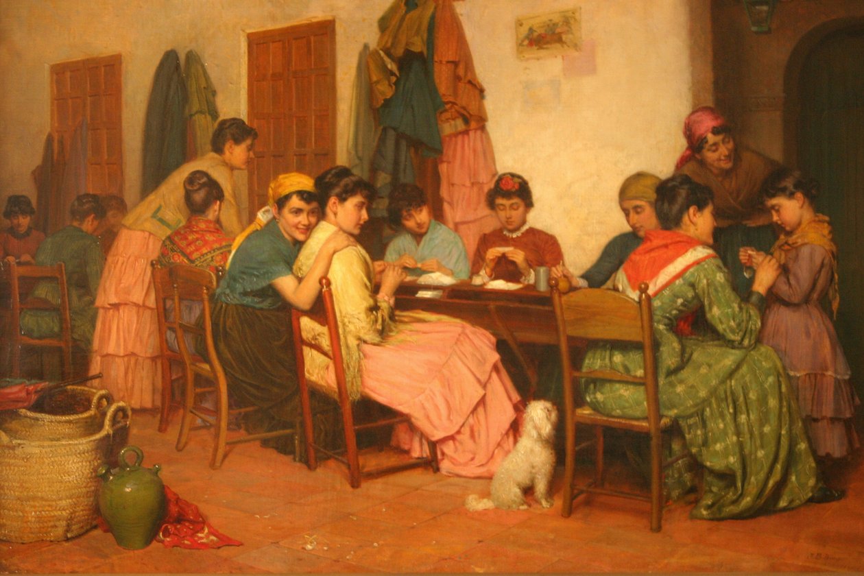 The Cigarette Makers 1887 by John Bagnold Burgess