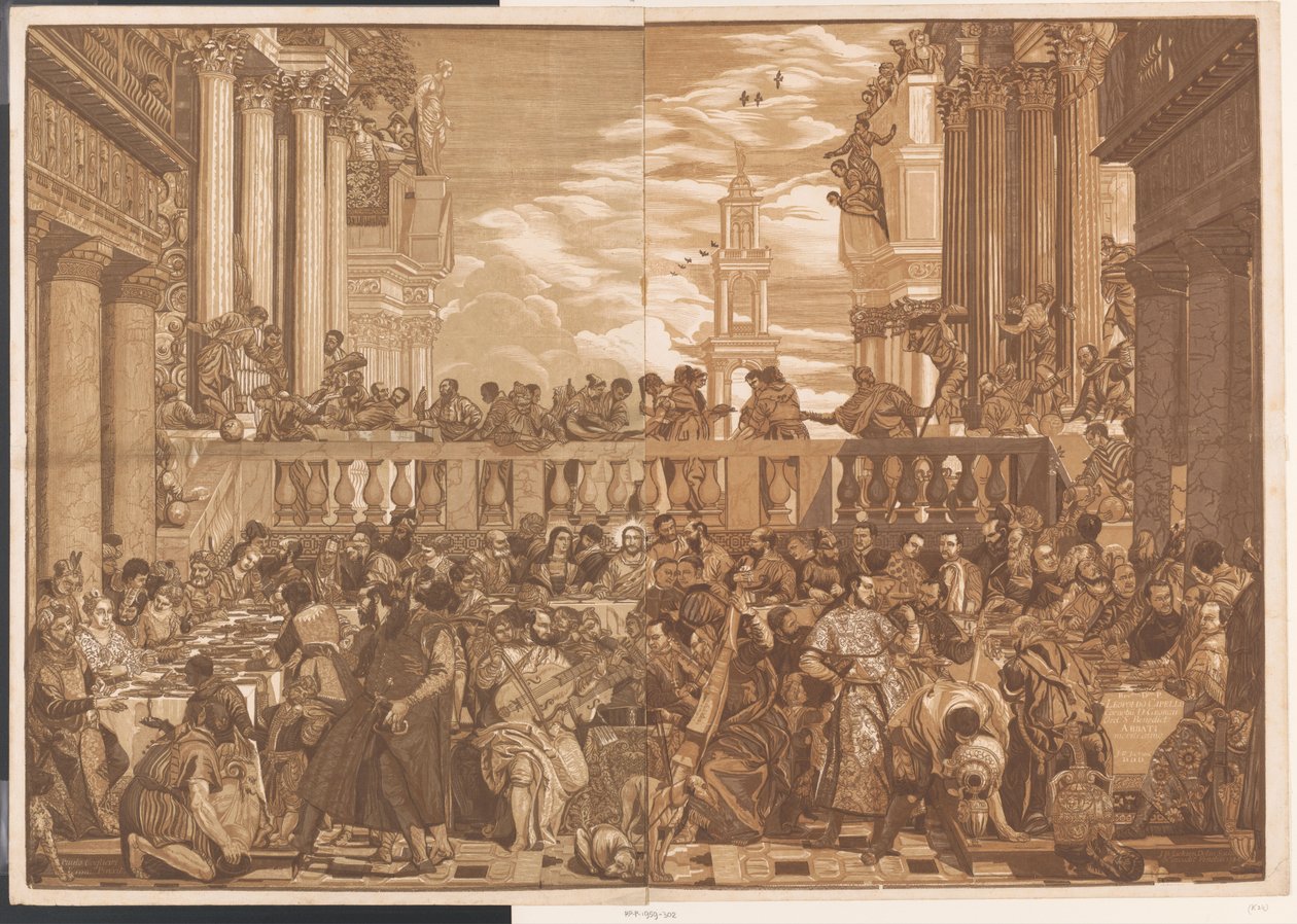 Wedding at Cana Artworks of Venetian Masters (series title) Opera selectiora (series title) by John Baptist Jackson