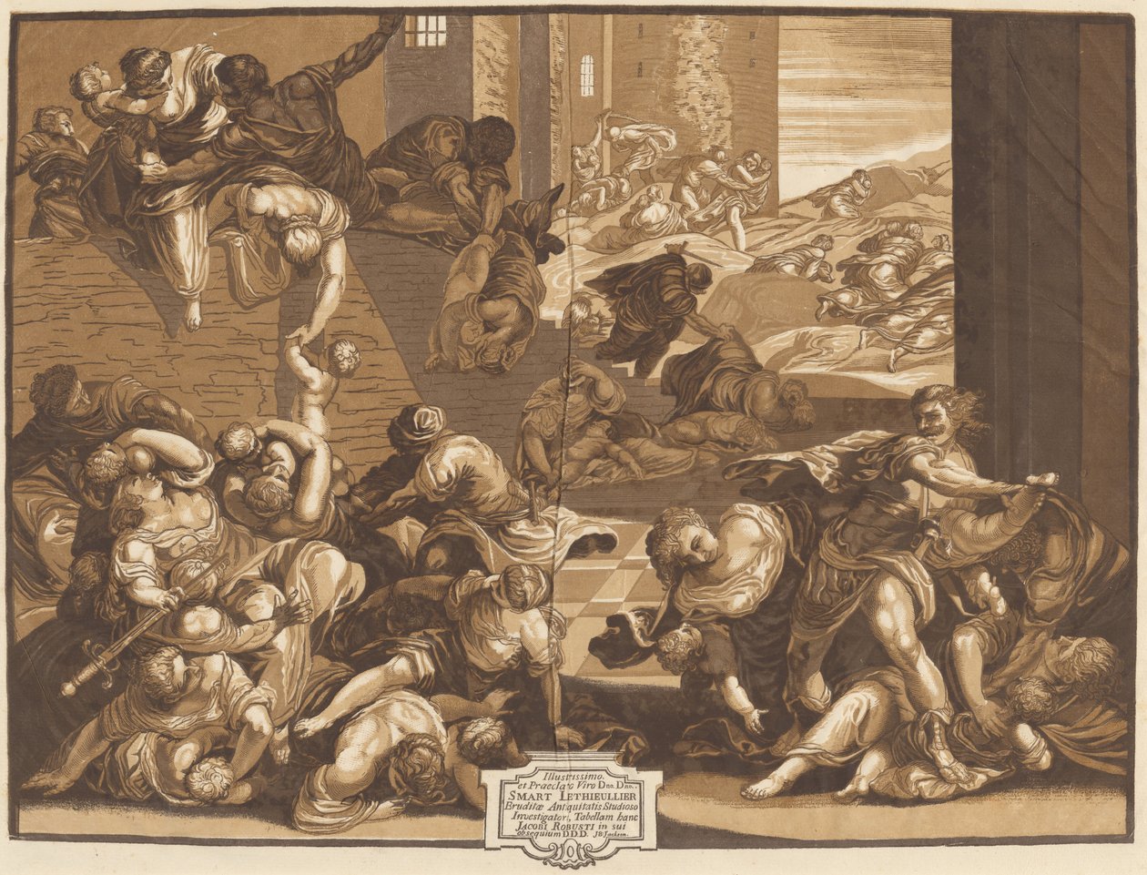 Massacre of the Innocents by John Baptist Jackson, after Jacopo Tintoretto