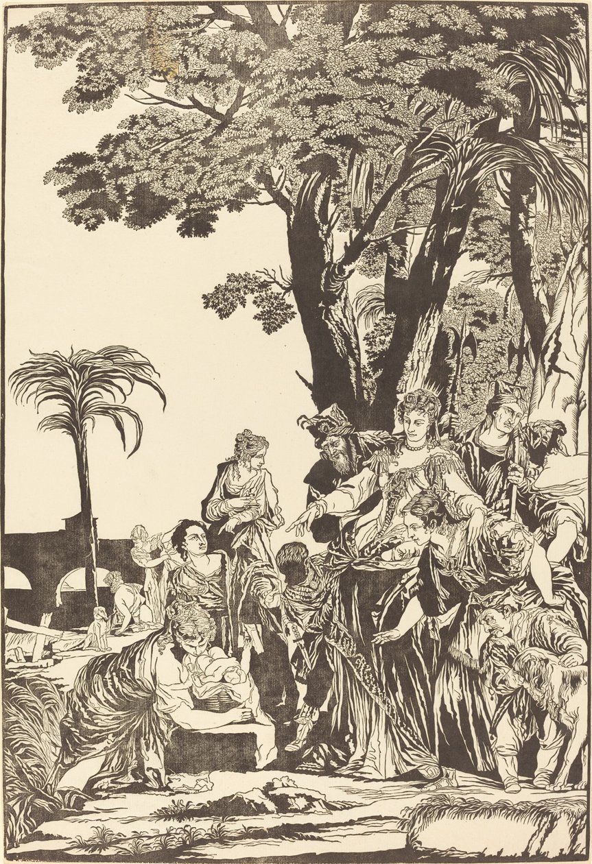 The Finding of Moses by John Baptist Jackson after Veronese