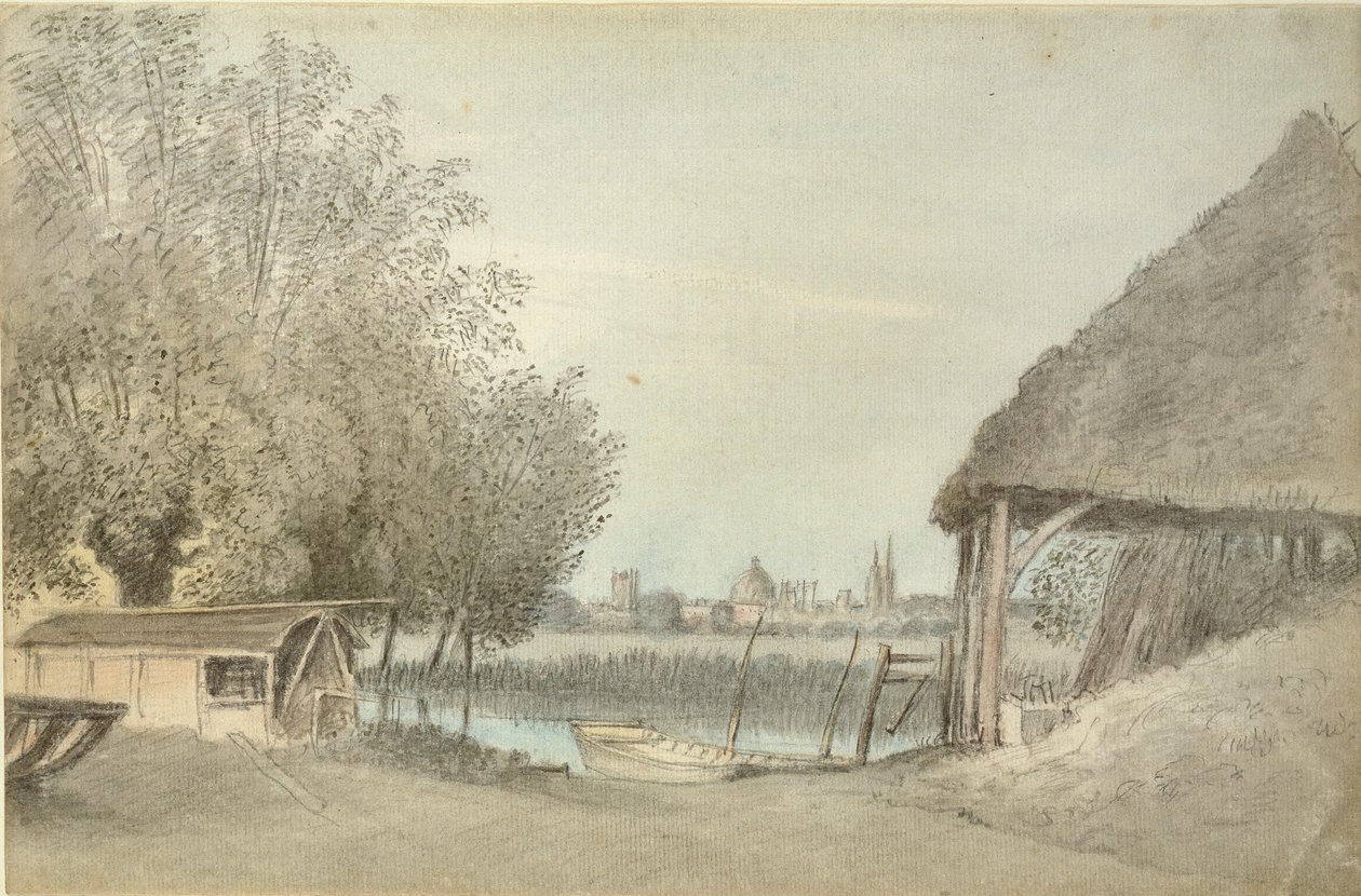 Ferry Hinksey, Near Oxford, 15 June 1789 by John Baptist Malchair