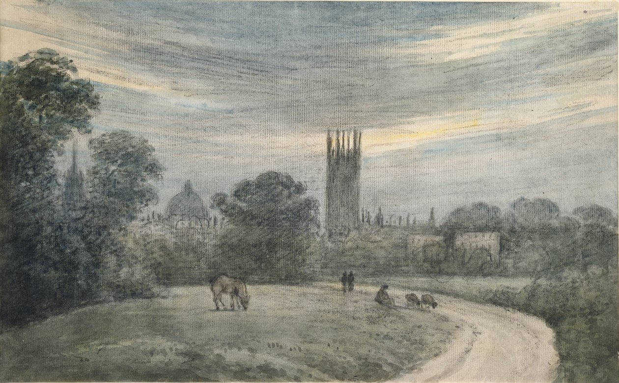 The Entrance to Oxford from London, from Recollection by John Baptist Malchair