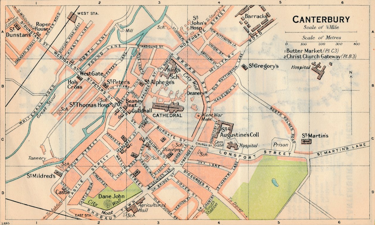 Canterbury, 20th Century by John Bartholomew