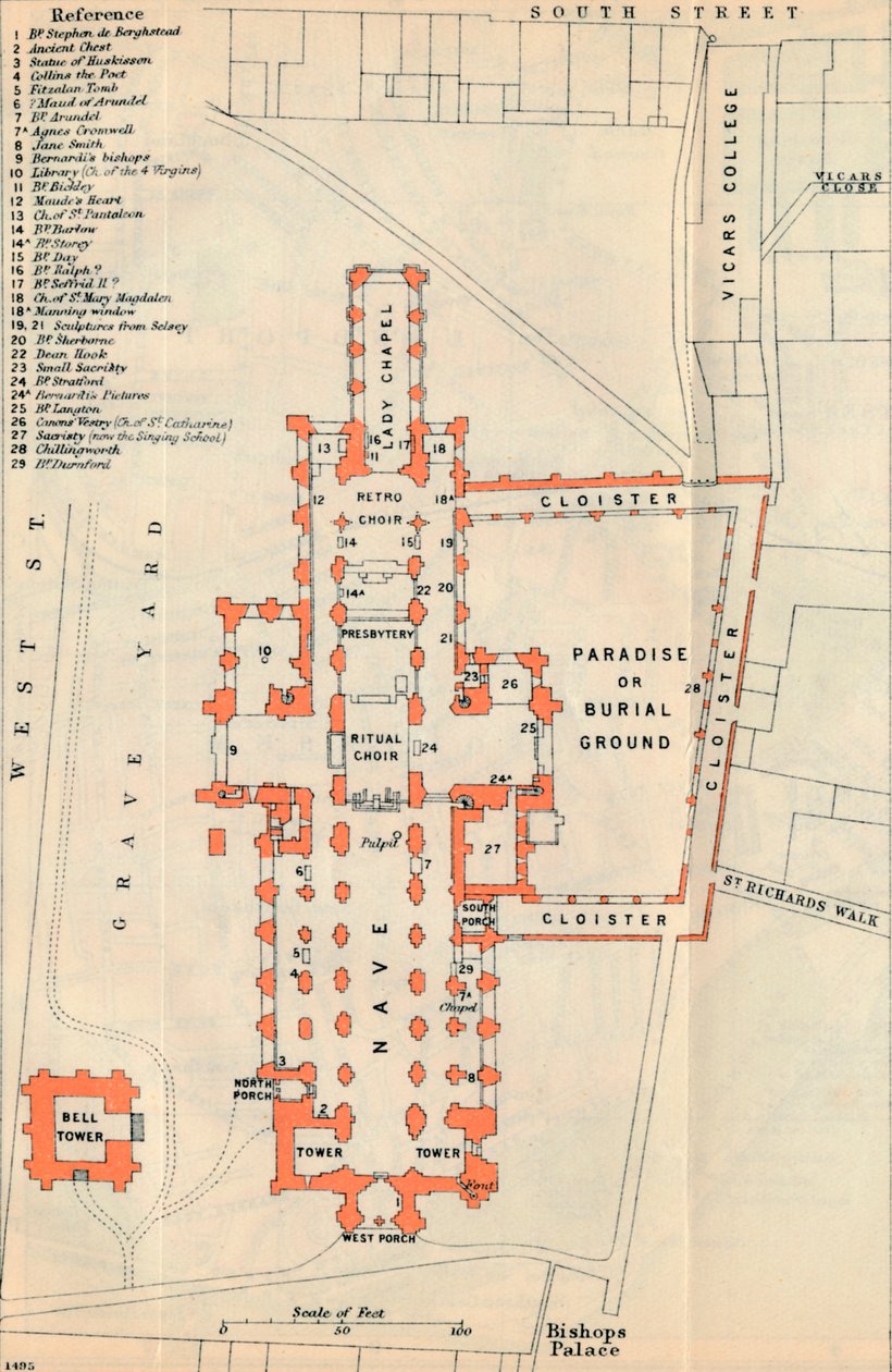 Chichester Cathedral, 20th Century by John Bartholomew