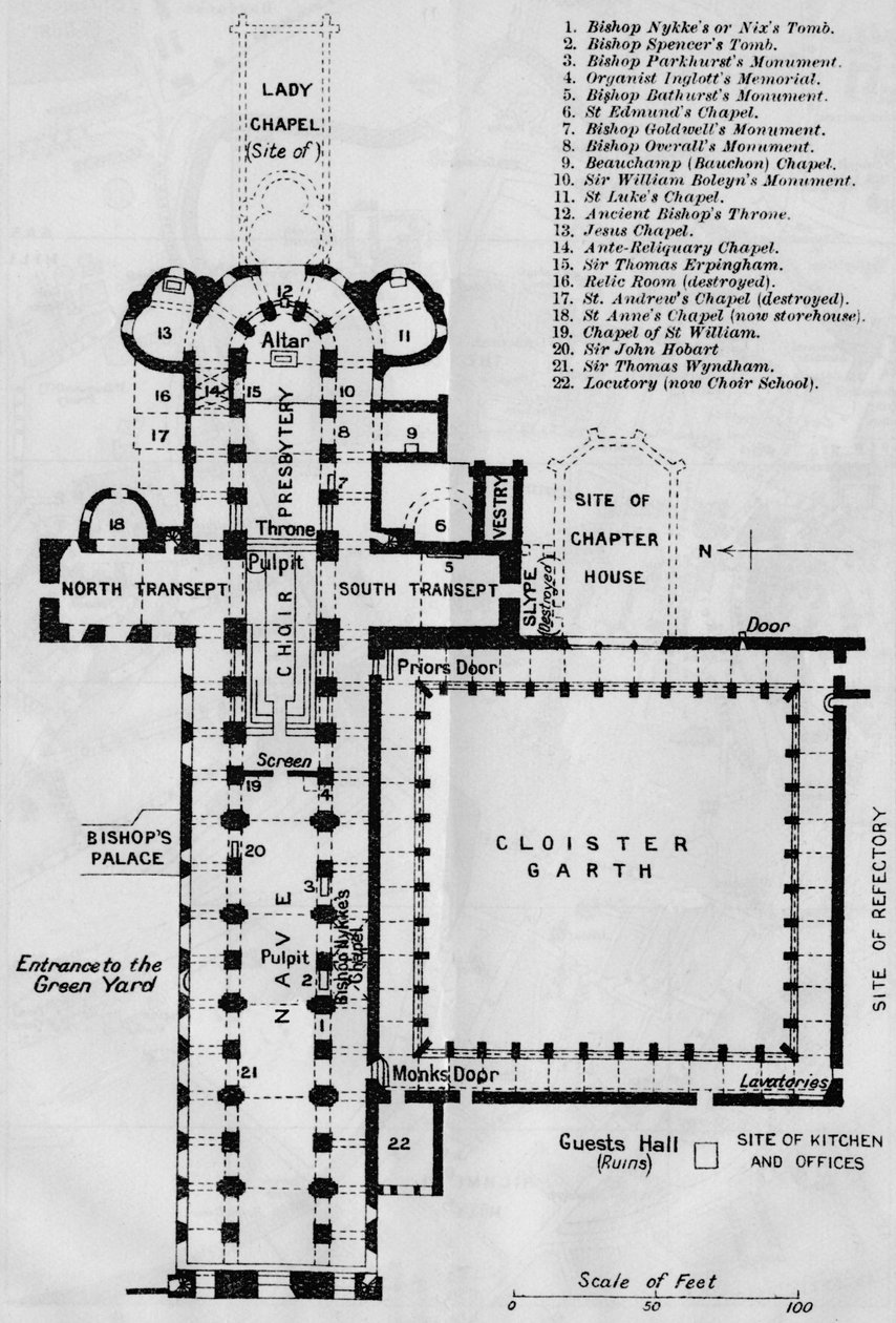Norwich Cathedral by John Bartholomew