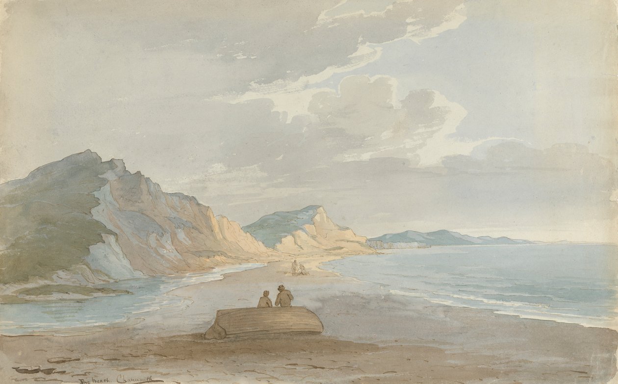 The Beach at Charmouth by John Baverstock Knight