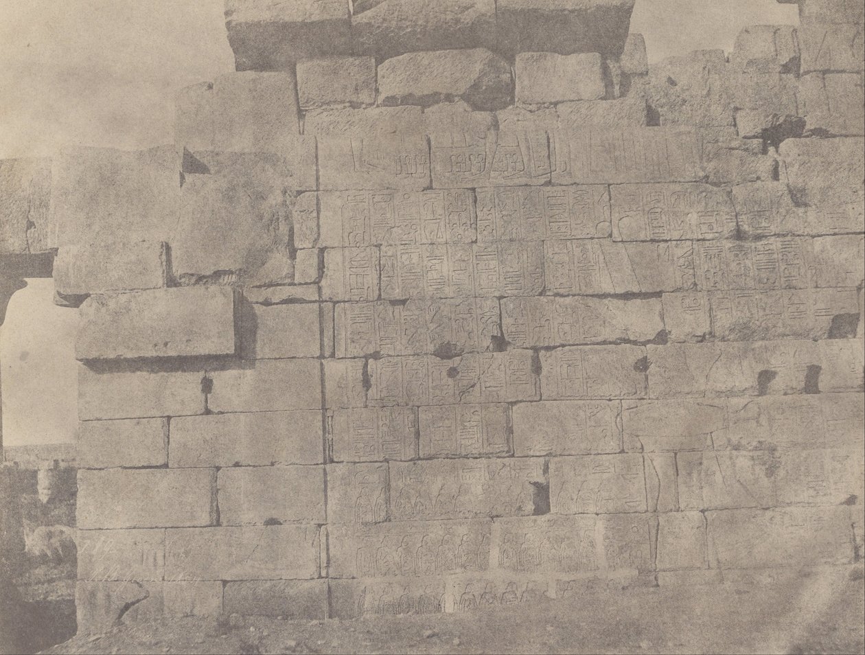 Karnak, Hypostyle Hall, South Wall (Exterior Face) by John Beasly Greene