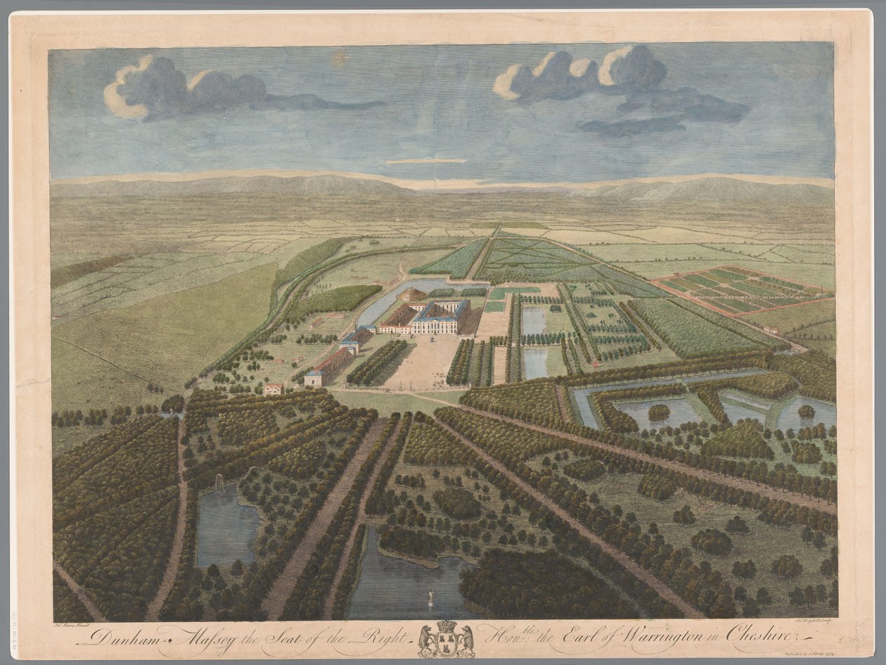 View of Dunham Massey in Cheshire Dunham Massey the Seat of the Right Hon:ble the Earl of Warrington in Cheshire by John Boydell