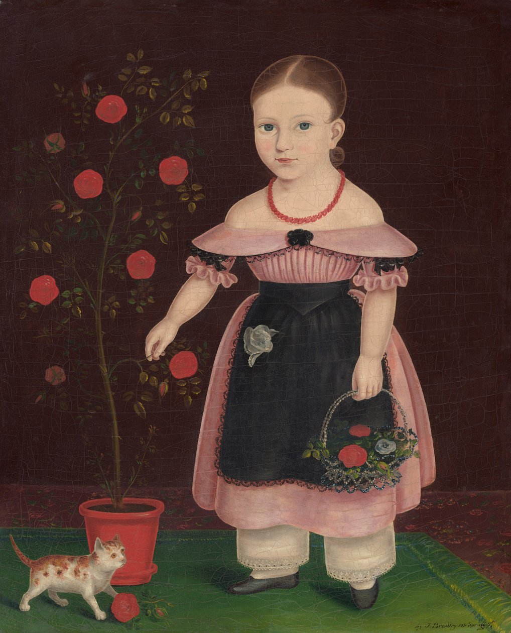 Little Girl in Lavender, c.1840 by John Bradley