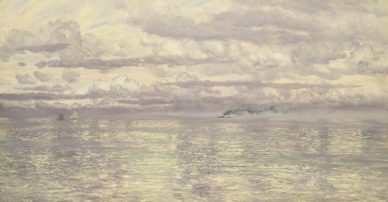 A Pearly Summer Seascape by John Brett