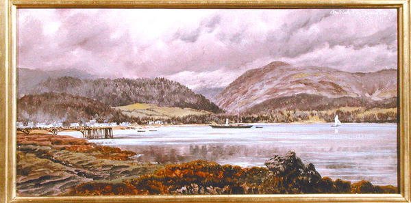 Brodick Pier, 20th August 1886 by John Brett