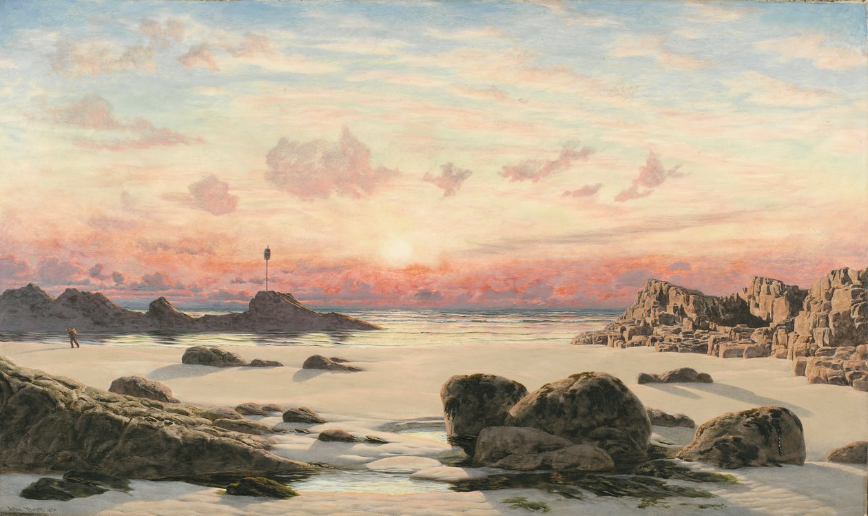 Bude Sands at Sunset, 1874 by John Brett