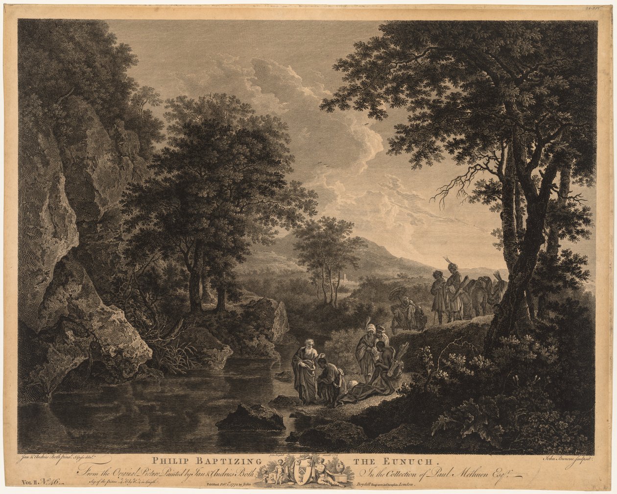 Philip Baptising the Eunuch, 1772 by John Browne