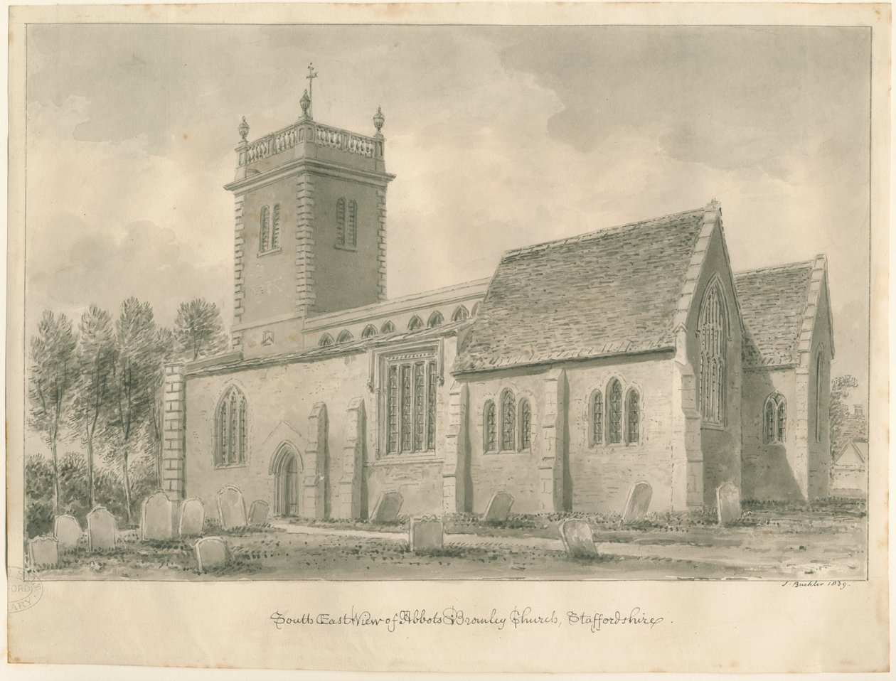 Abbots Bromley Church by John Buckler