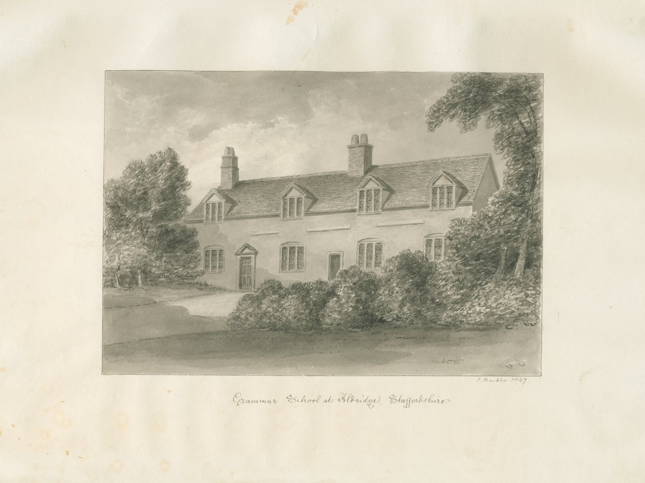 Aldridge Grammar School by John Buckler