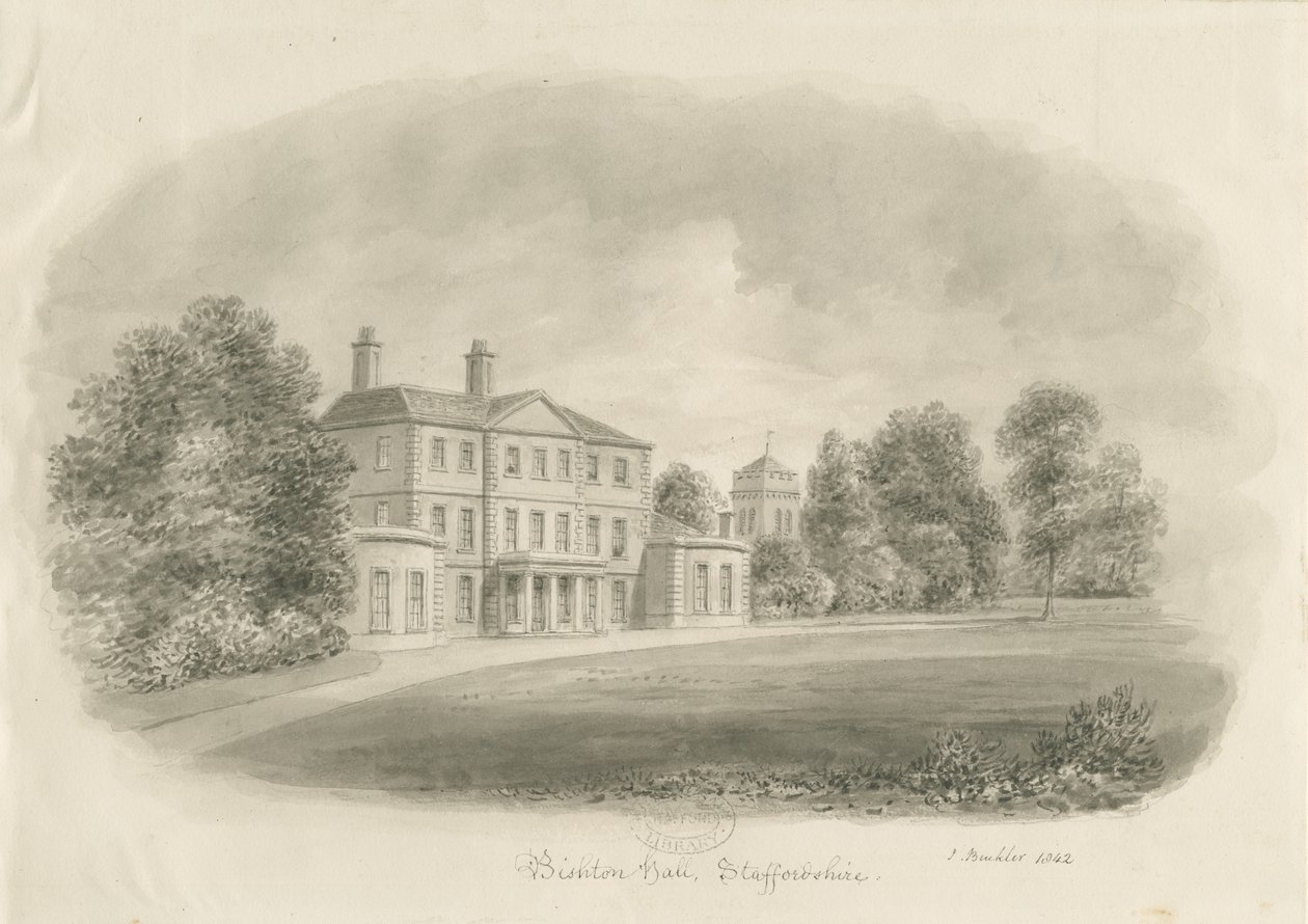 Bishton Hall by John Buckler