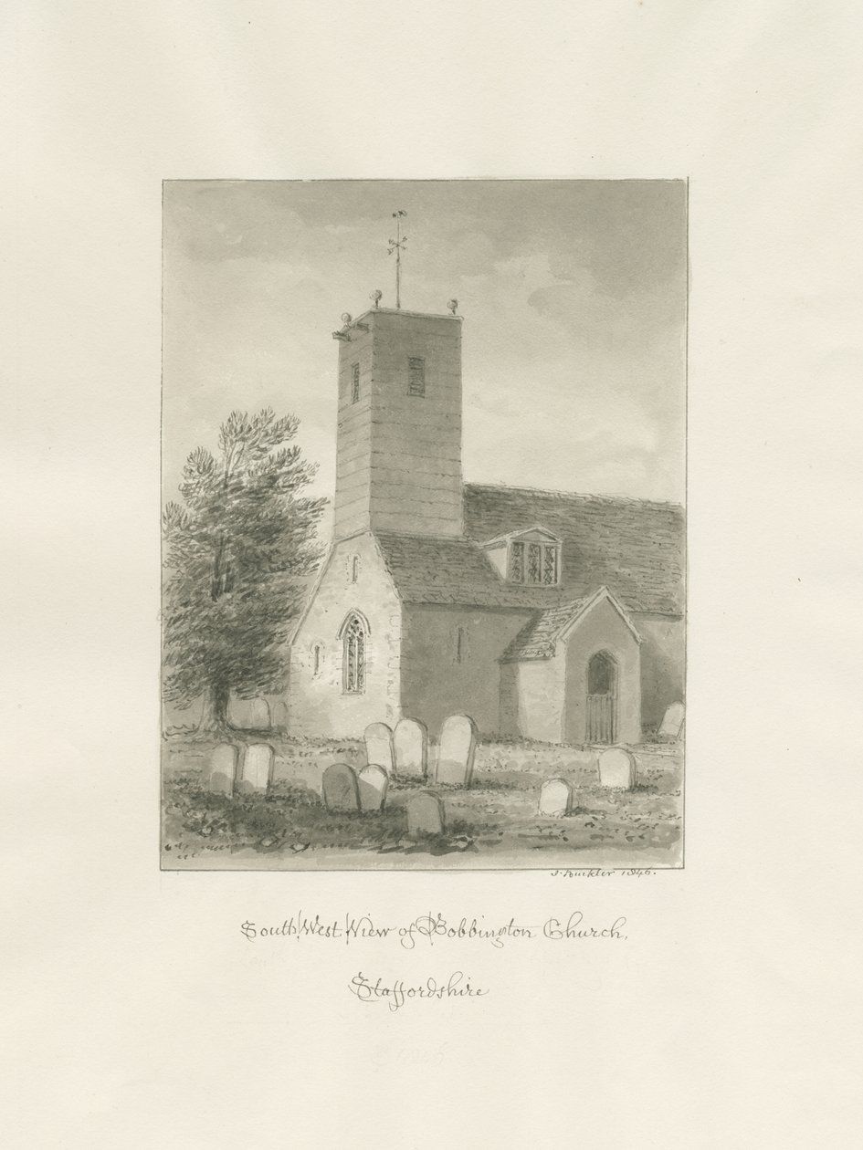 Bobbington Church by John Buckler
