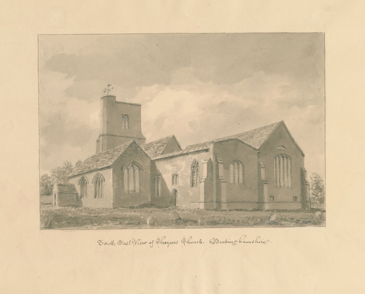 Buckinghamshire - Chenies Church by John Buckler