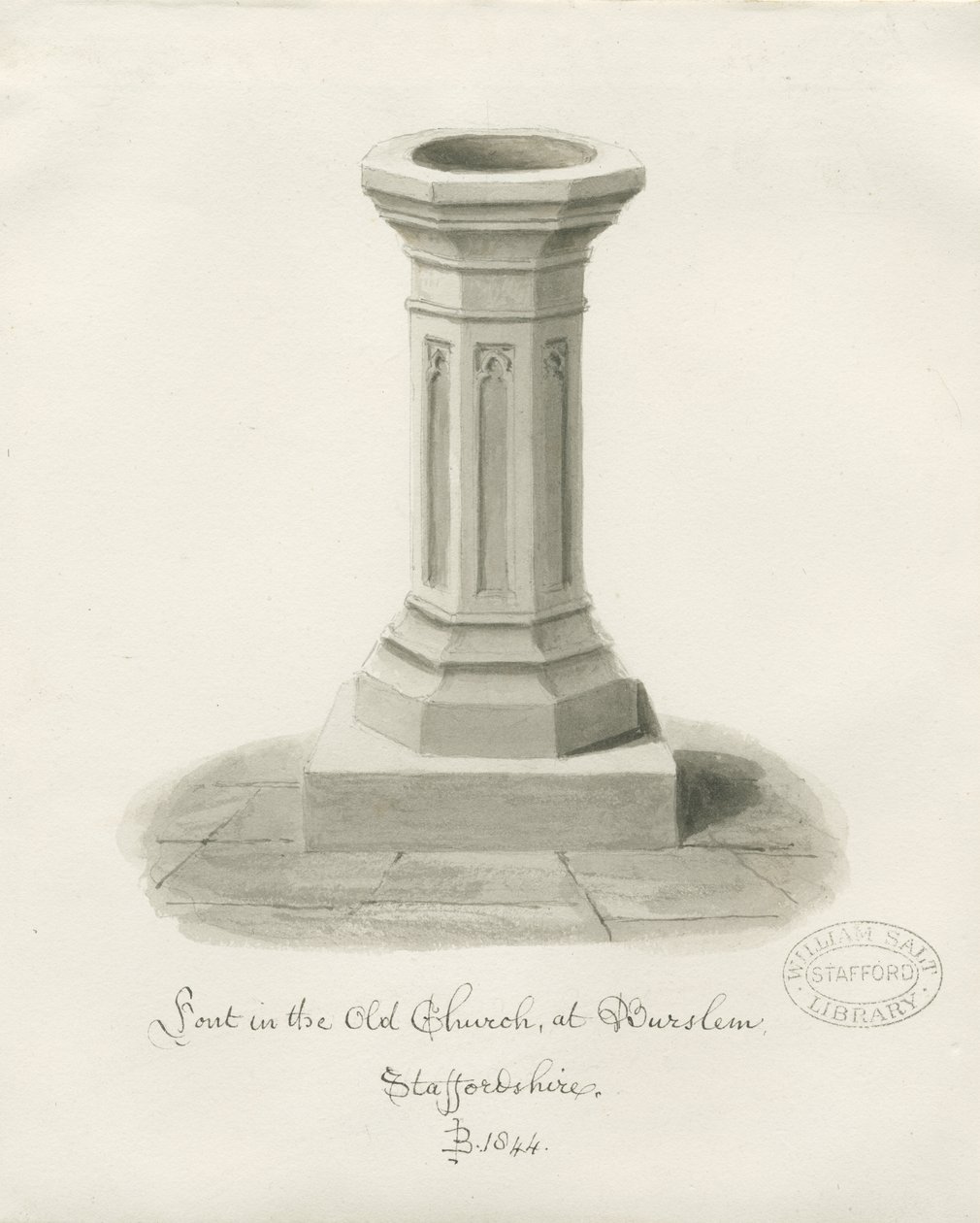 Burslem - Font at St. John