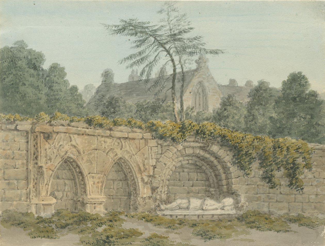 Burton-upon-Trent - Abbey by John Buckler