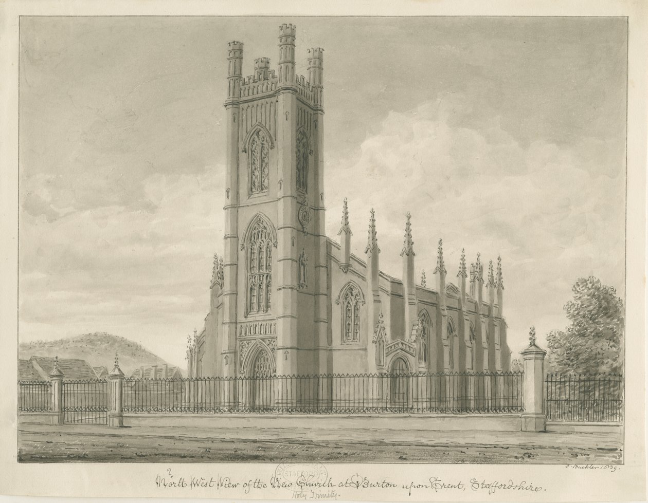 Holy Trinity Church, Burton-upon-Trent by John Buckler