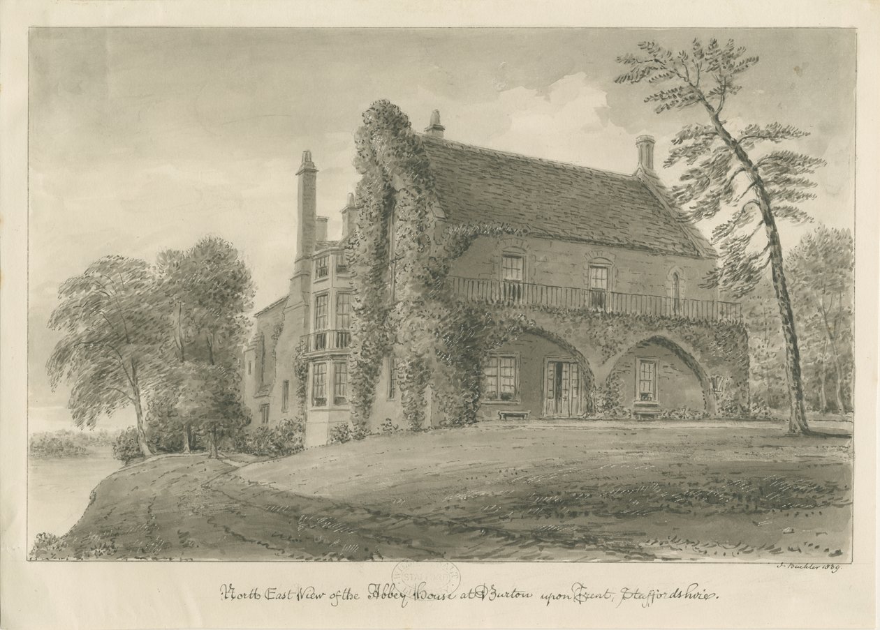 Burton-upon-Trent Abbey by John Buckler