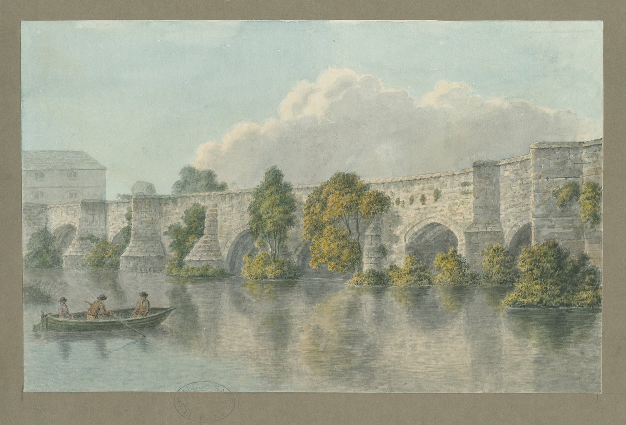Burton-upon-Trent Bridge and Town by John Buckler