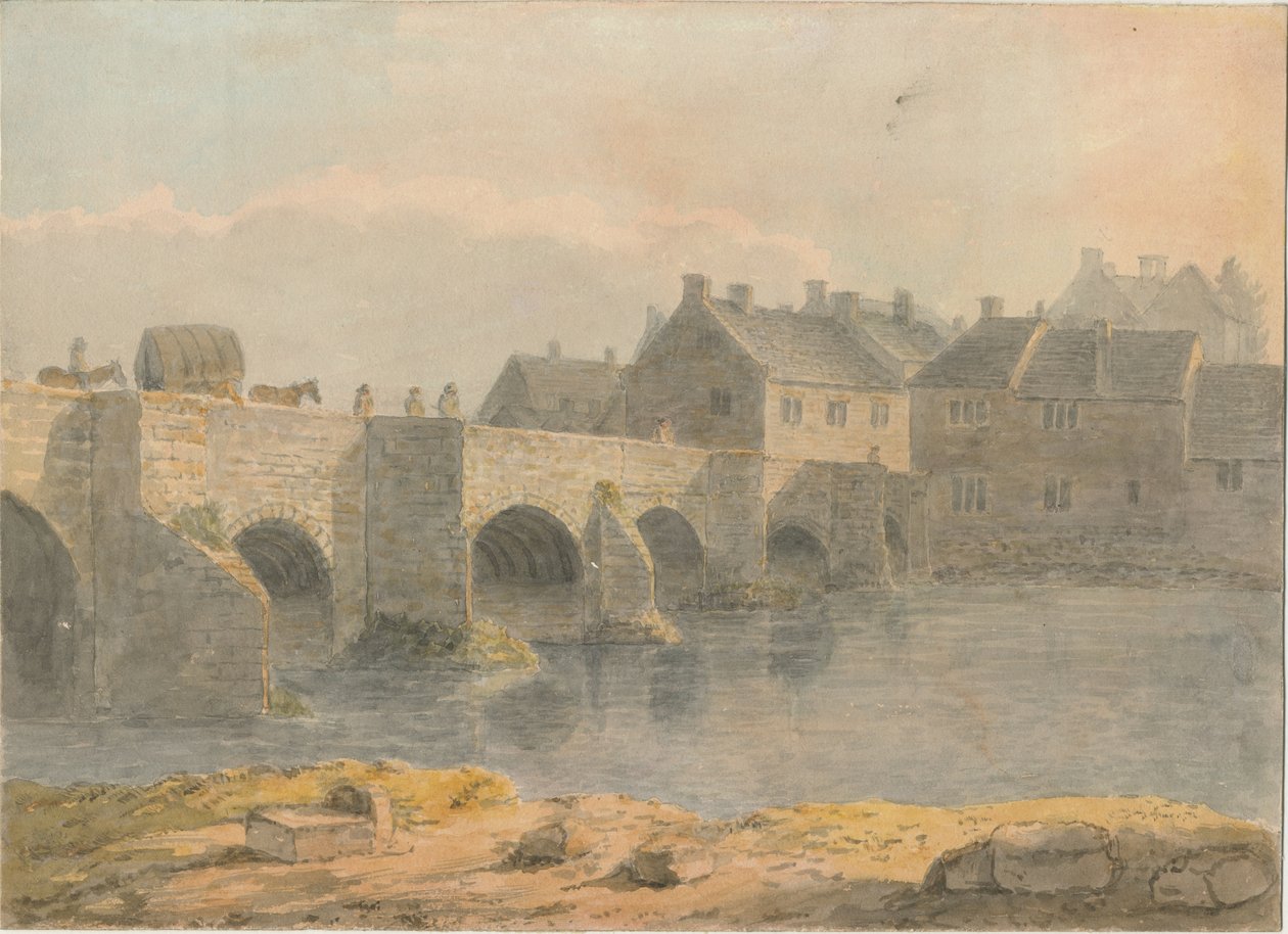 Burton-upon-Trent Bridge and Town by John Buckler