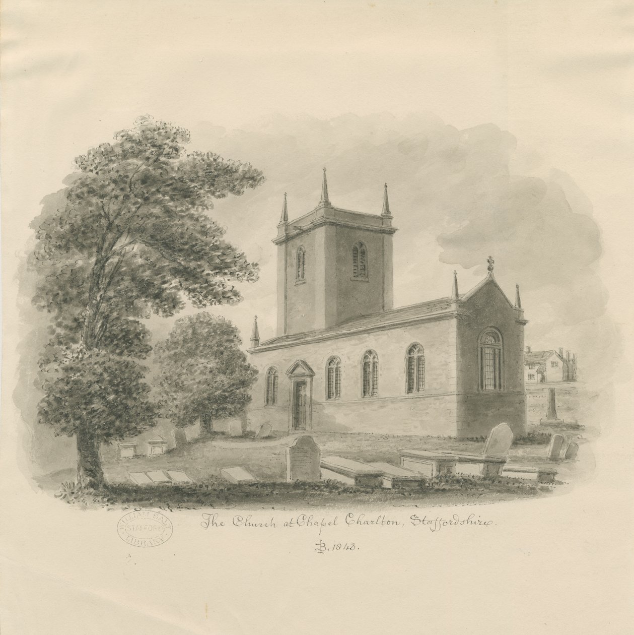 Chapel Chorlton Church by John Buckler