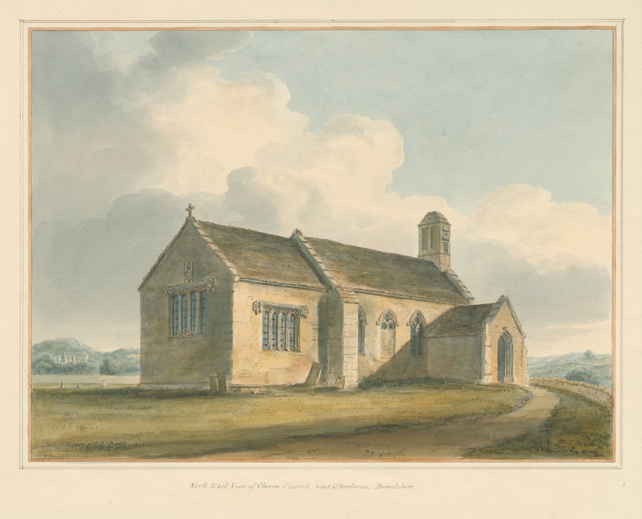 Dorset - Chorne Church, 1802 by John Buckler