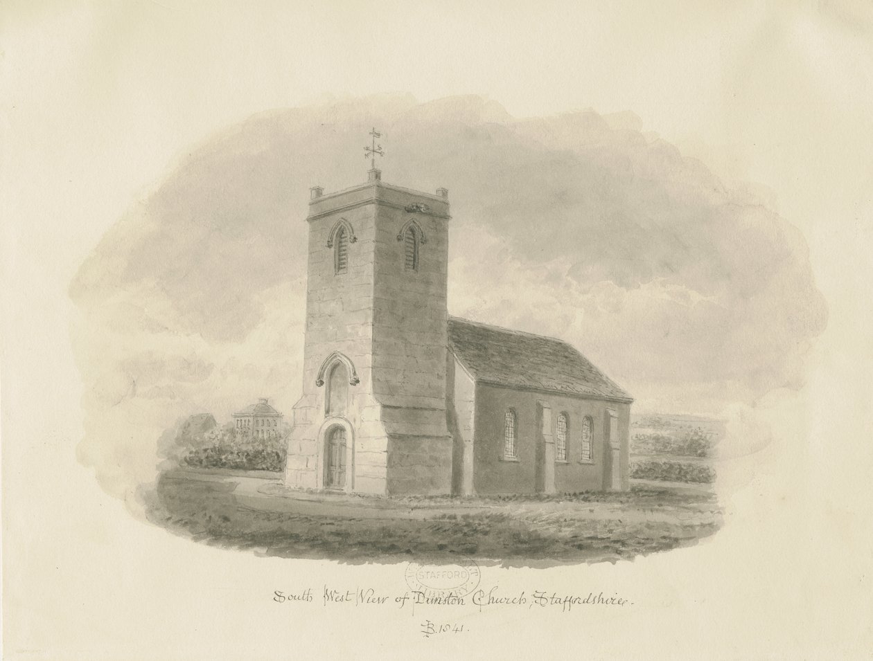 Dunston Church by John Buckler