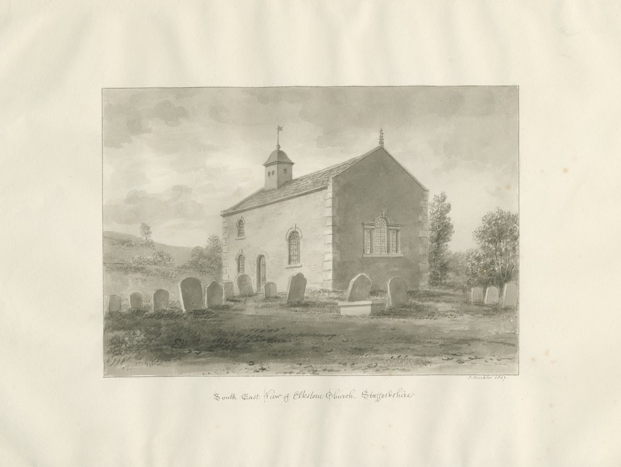 Elkstone Chapel by John Buckler