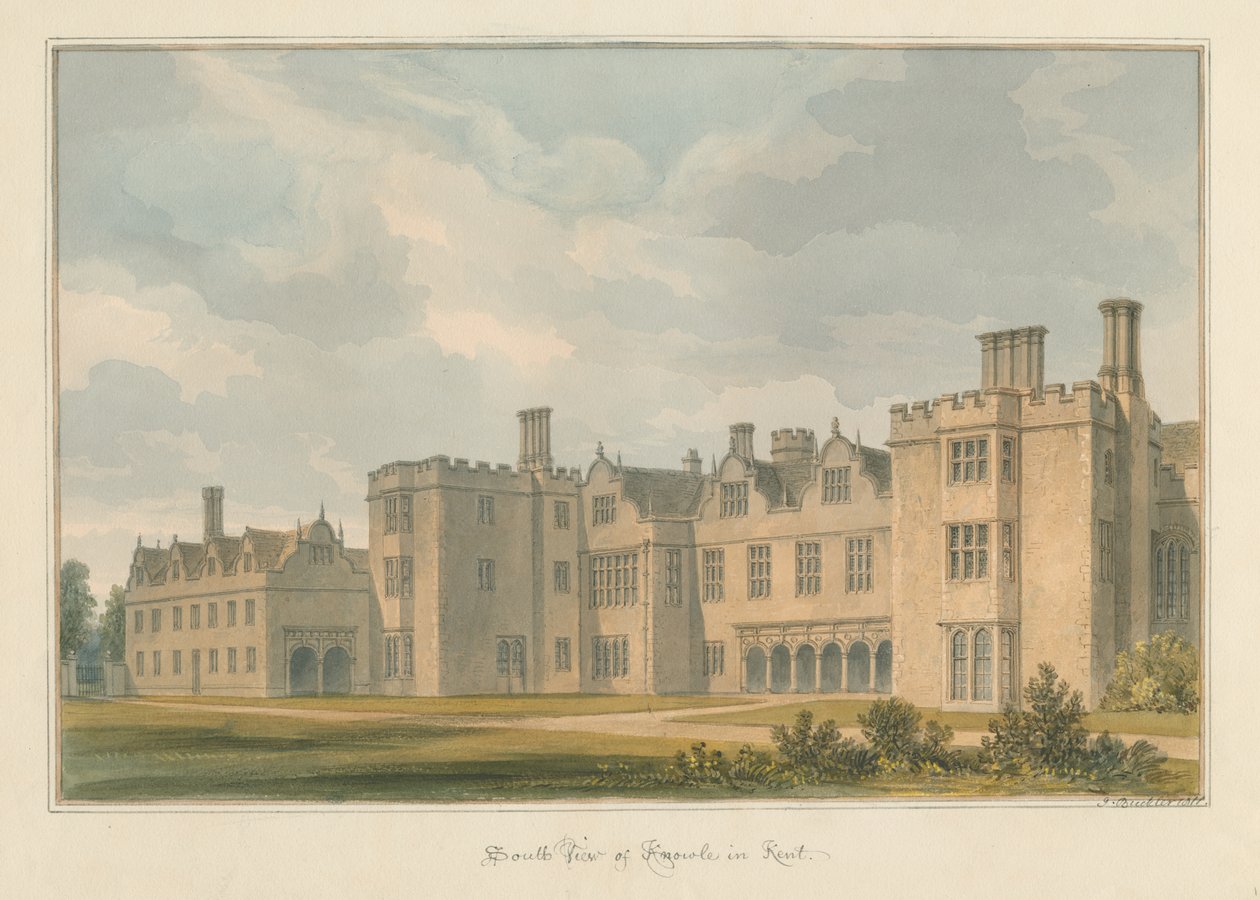 Kent - Knowle by John Buckler: Premium art reproduction