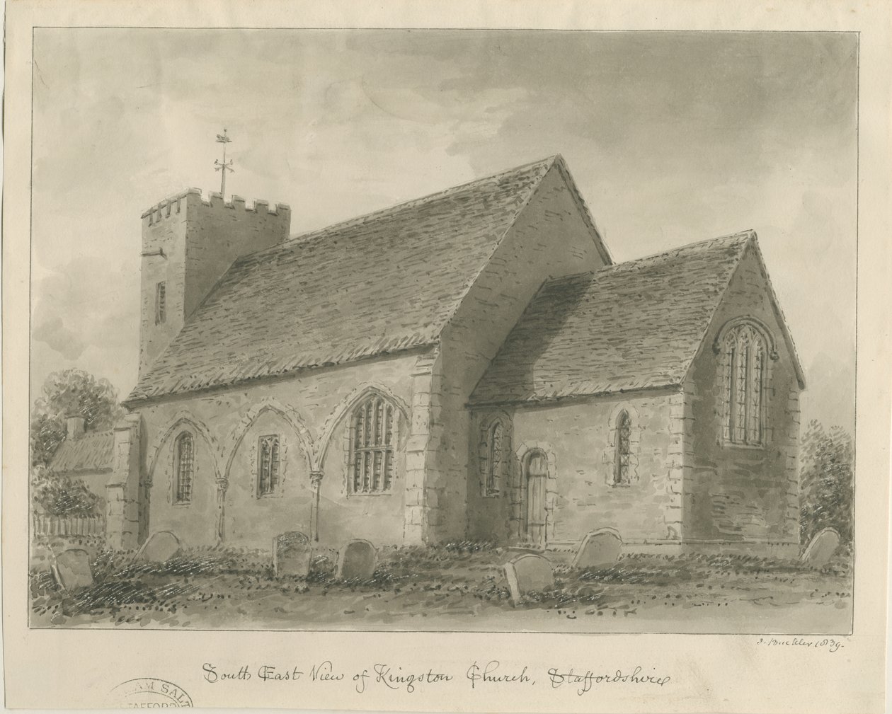 Kingstone Church by John Buckler