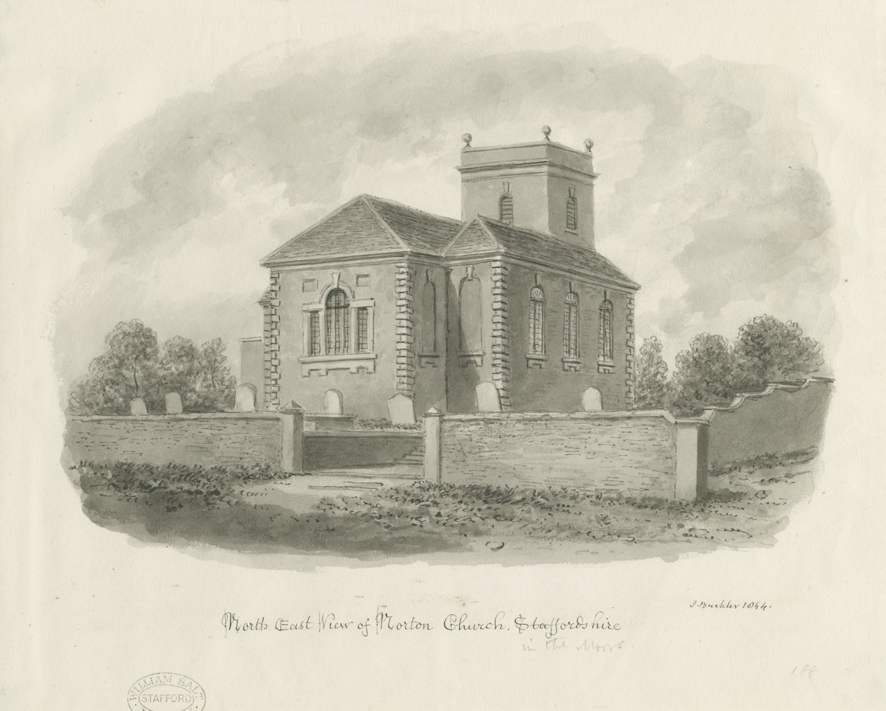 Norton-in-the-Moors Church by John Buckler