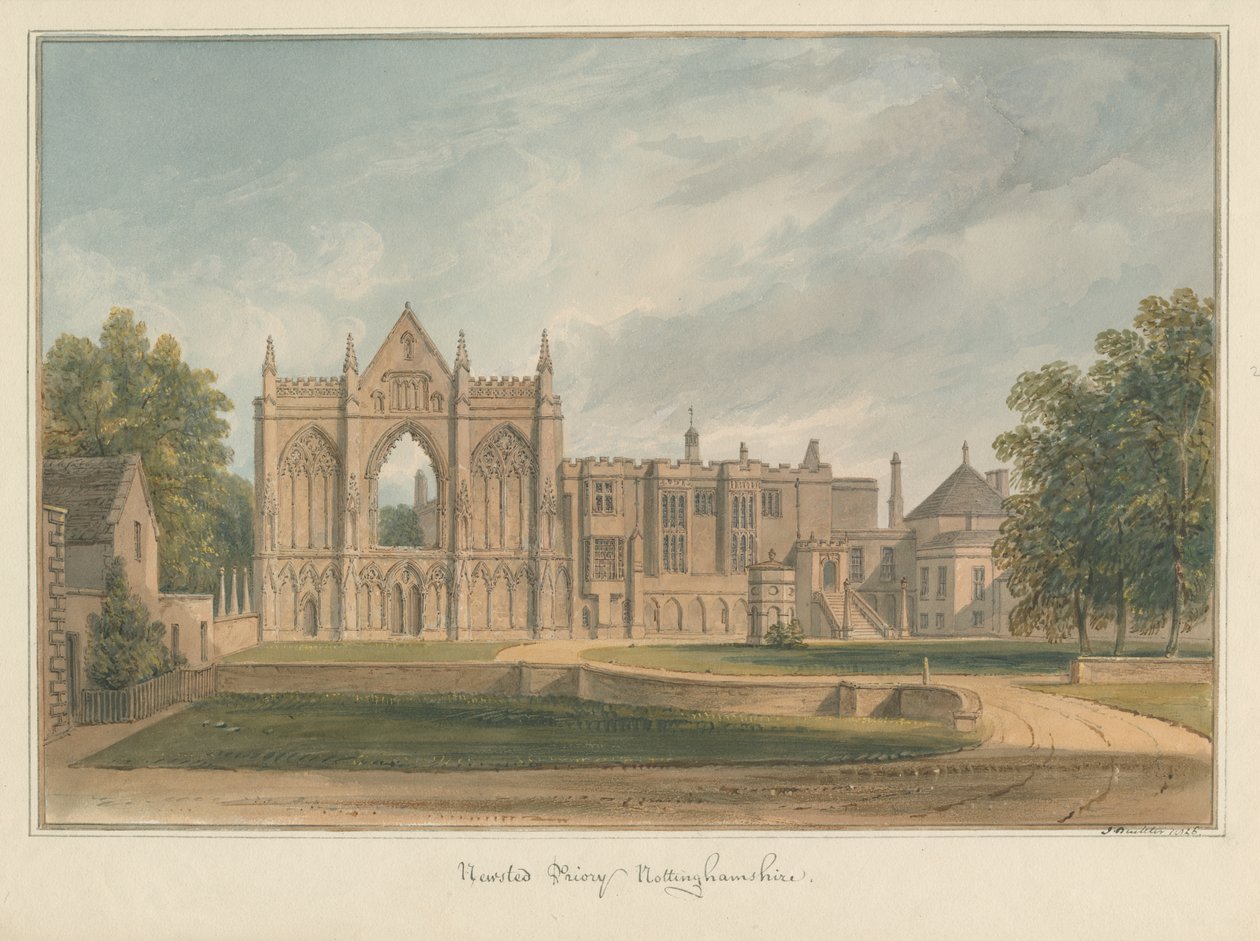 Nottinghamshire - Newsted Priory by John Buckler