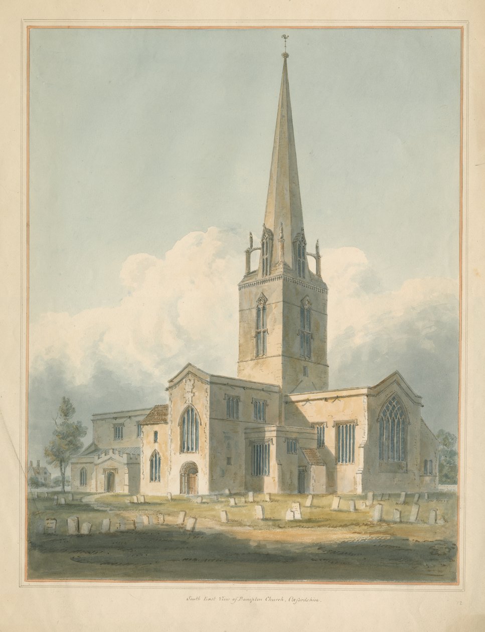 Oxfordshire - Bampton Church by John Buckler
