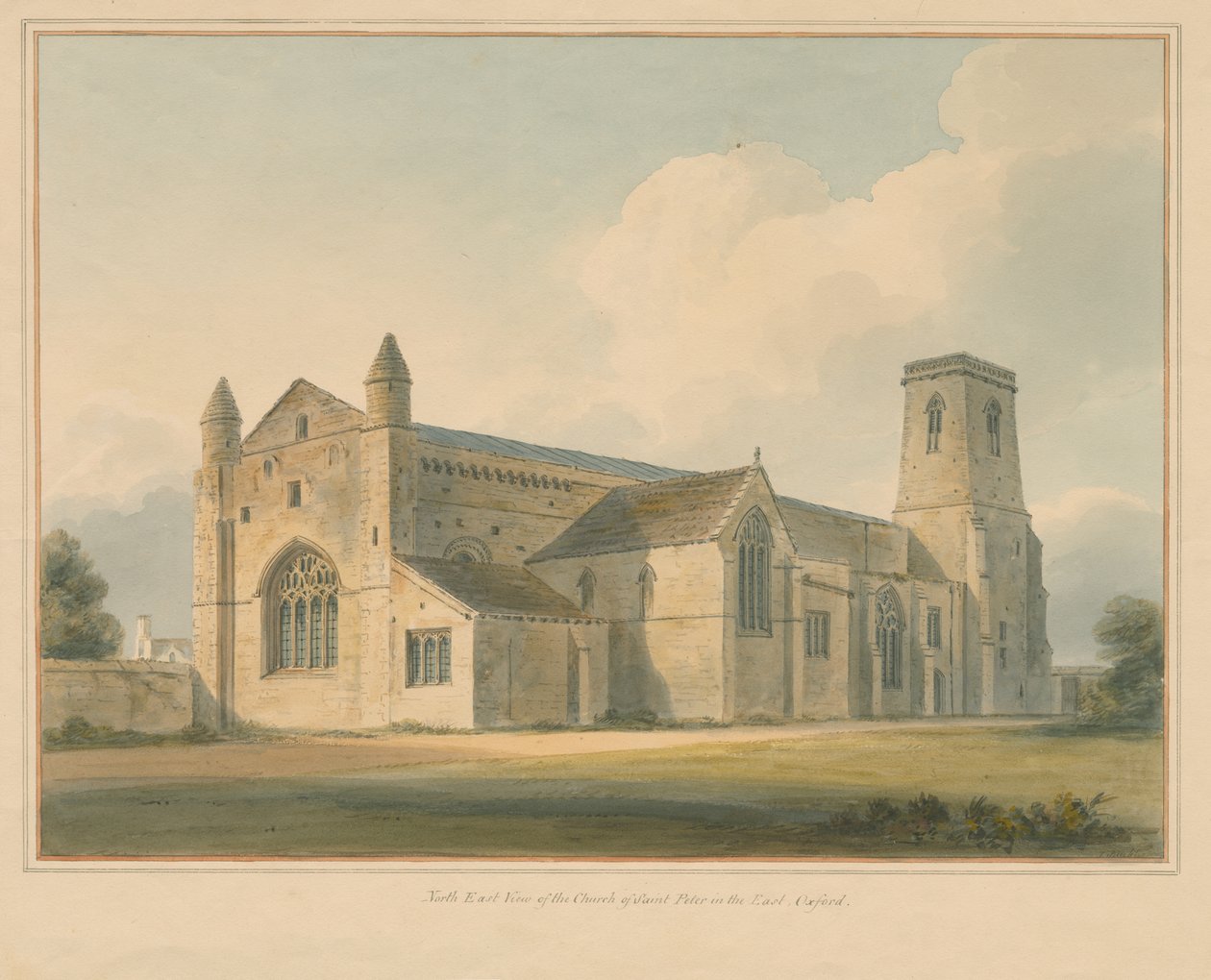 Oxfordshire - Oxford - St. Peter in the East Church by John Buckler
