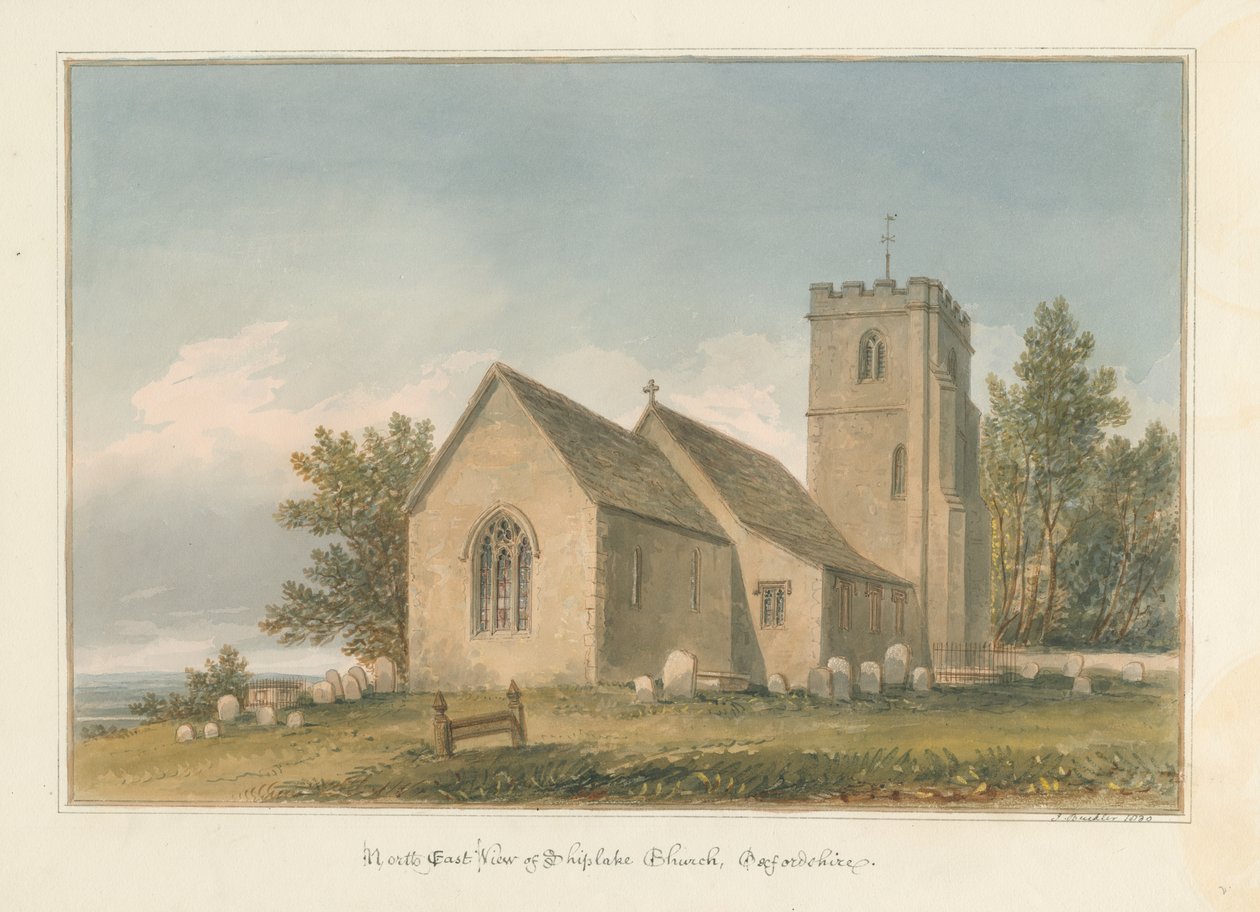 Oxfordshire - Shiplake Church by John Buckler
