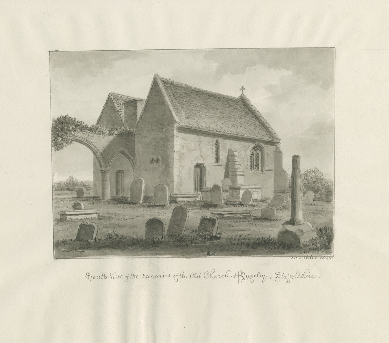 Rugeley Church by John Buckler