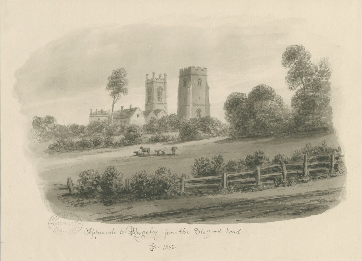 Rugeley Town - From the Stafford Road by John Buckler