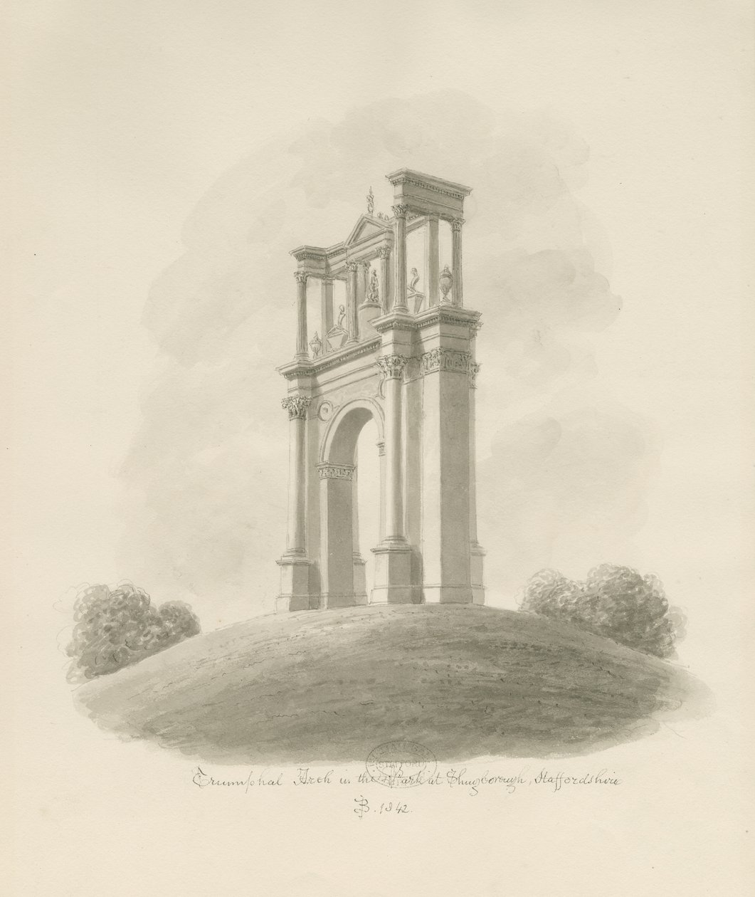 Shugborough - Triumphal Arch by John Buckler
