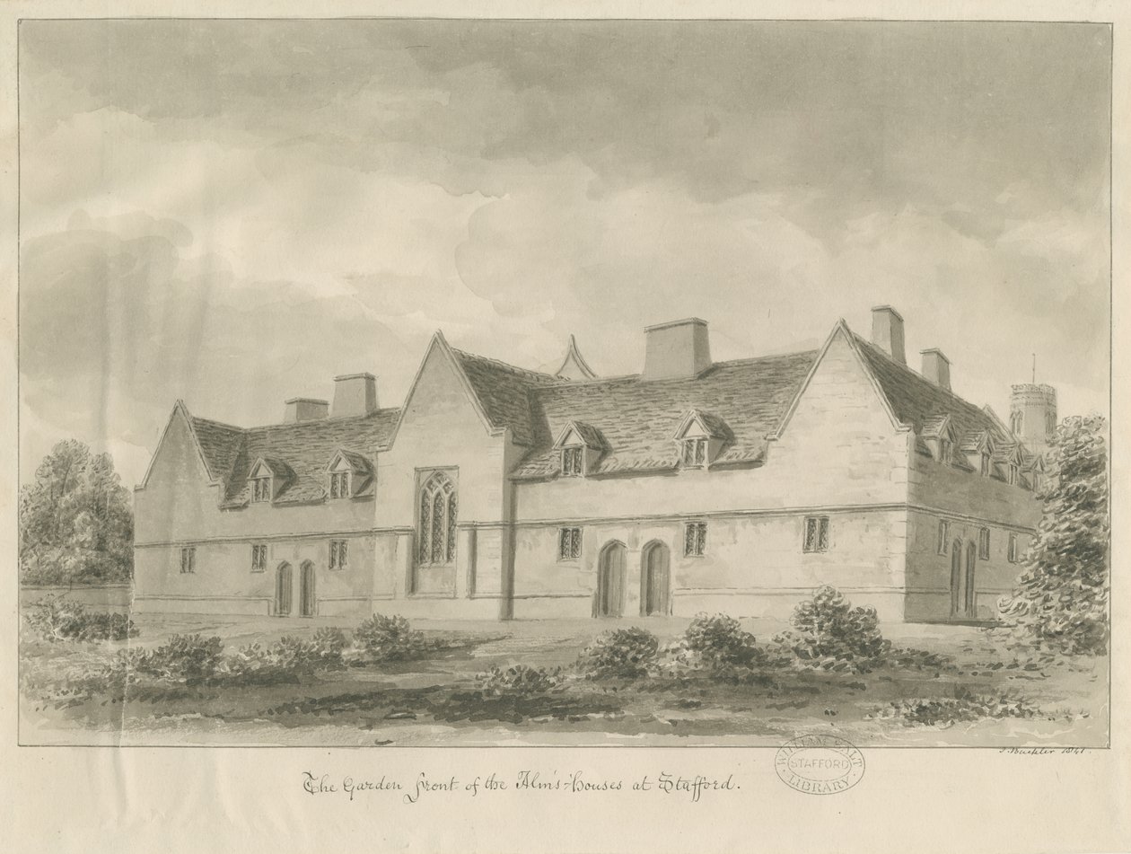 Stafford - Alms Houses by John Buckler